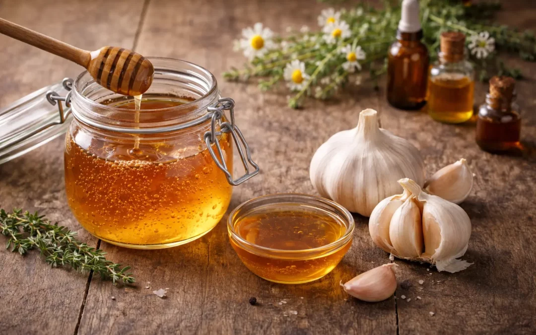 Ail et miel : bienfaits santé, usages traditionnels, ail fermenté et précautions